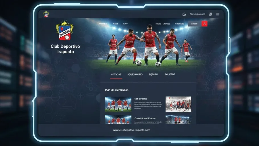 Captura de pantalla del proyecto Club Deportivo Irapuato - Sitio Oficial